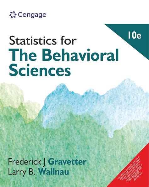 Full Download Statistics For The Behavioral Sciences Quantitative Methods In Psychology By Gravetter Frederick J Wallnau Larry B Cengage2012 Hardcover 9Th Edition 