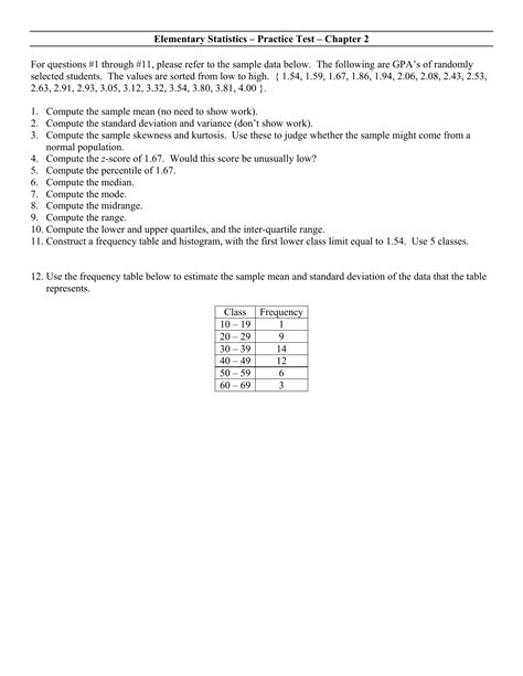 Read Online Statistics Practice Test 2 Answers Candy Company 