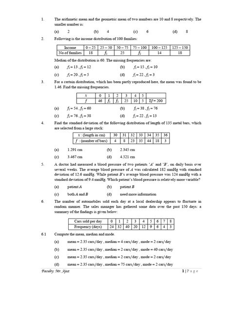 Read Statistics Test 1C Answers 