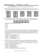 Read Statistics Test 6D Answers 
