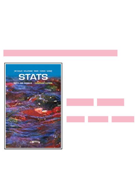 Stats Data And Models First Canadian Editioin By De Veaux Velleman Bock Vukov And Wong Download Pdf Ebooks About Stats Dat