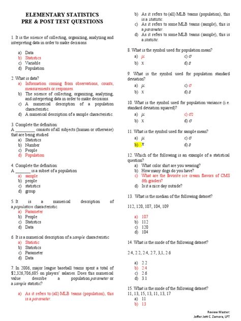 Download Stats Test Answer Key 