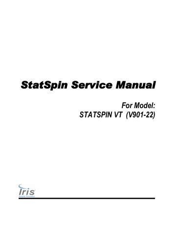 Statspin Vt Manual