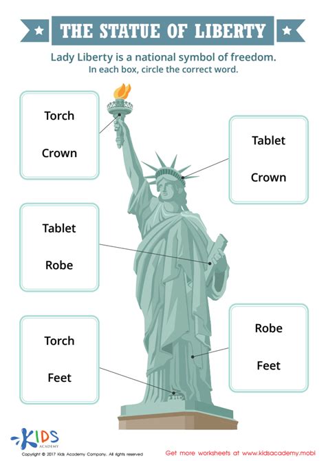 Statue Of Liberty Free Worksheets For Kids Statue Of Liberty Worksheet - Statue Of Liberty Worksheet