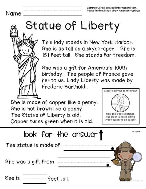 Statue Of Liberty Quiz Worksheet Enchantedlearning Com Statue Of Liberty Worksheet - Statue Of Liberty Worksheet
