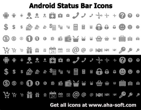 status bar chat dating app notification symbols