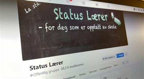 status lærer
