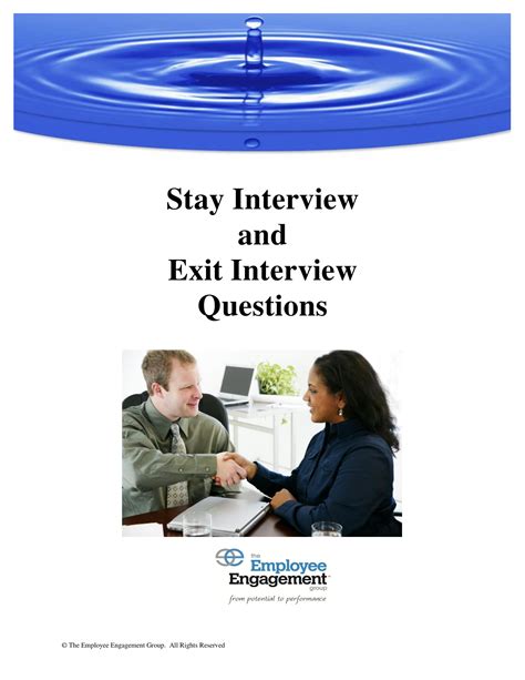 Stay Interview And Exit Interview Questions Workshops