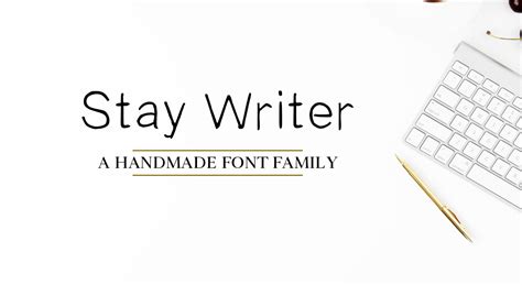 stay writer font