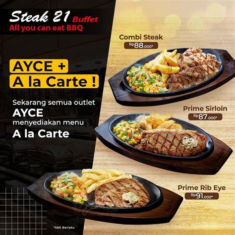 steak 21 menu