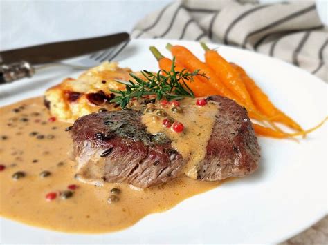 steak mit cognac pfeffersauce