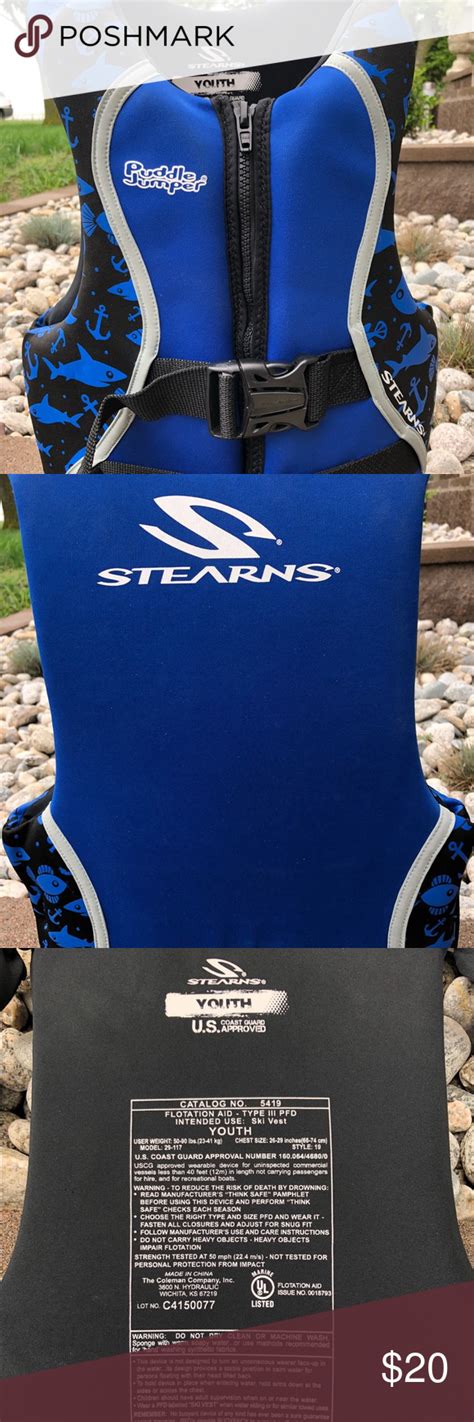 Stearns Life Jacket Size Chart