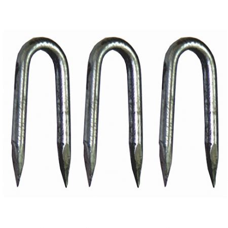 Steel Fence Staple Nails Accessories For Fence Installation Fence Post Nails - Fence Post Nails