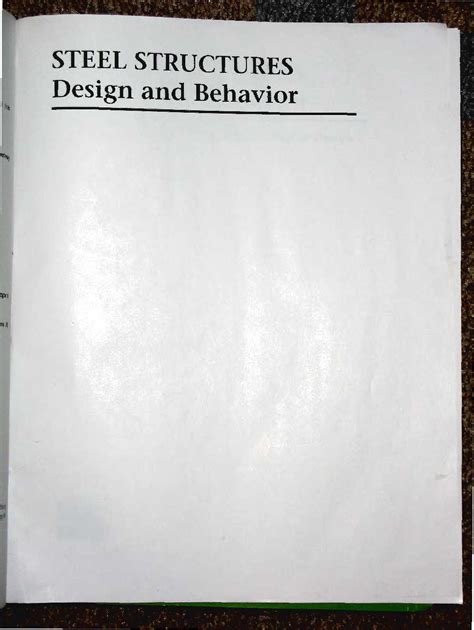 Read Online Steel Structures Design Behavior 5Th Edition Solution 