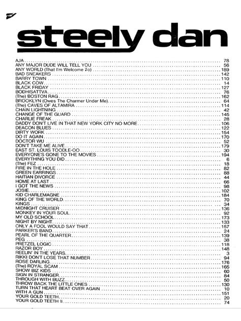 steely dan complete songbook pdf