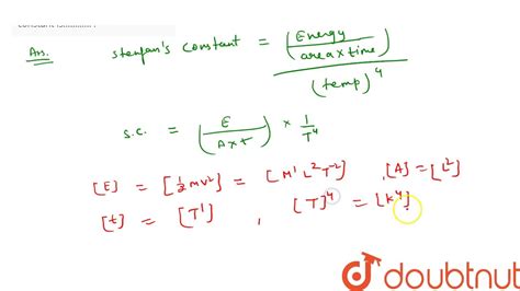 Stefan Constant Value