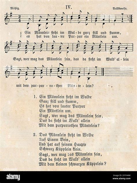 Steht Ein Männlein Im Walde Text