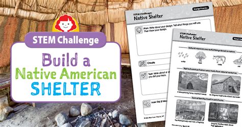 Stem Challenge Build A Native Shelter The Joy Native American Science Activities - Native American Science Activities