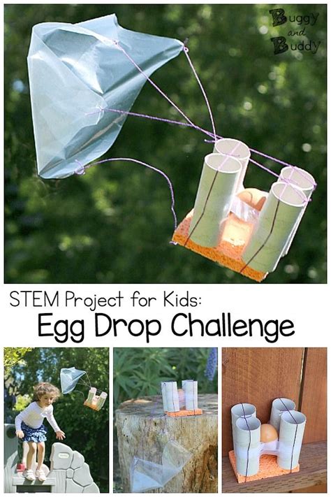 Stem For Kids Egg Drop Project Buggy And Egg Drop Experiment Science - Egg Drop Experiment Science