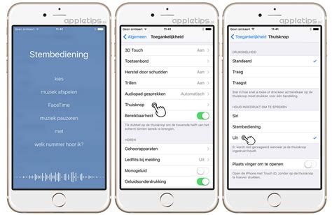 stembediening iphone aanzetten