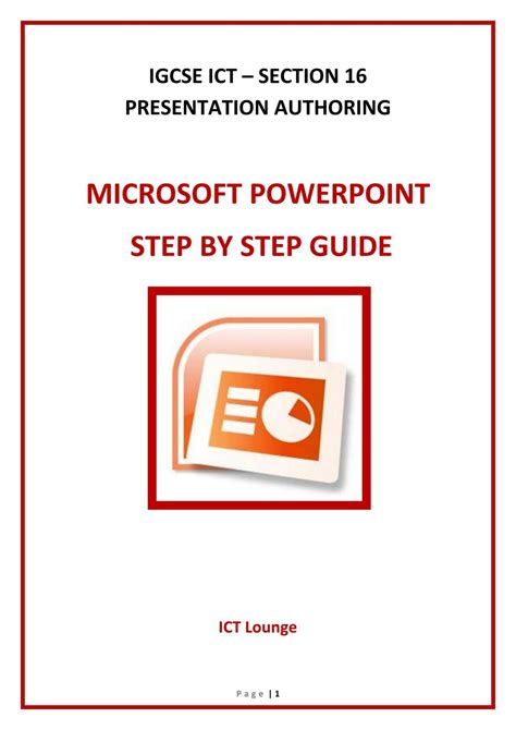 Step By Step: Microsoft Powerpoint