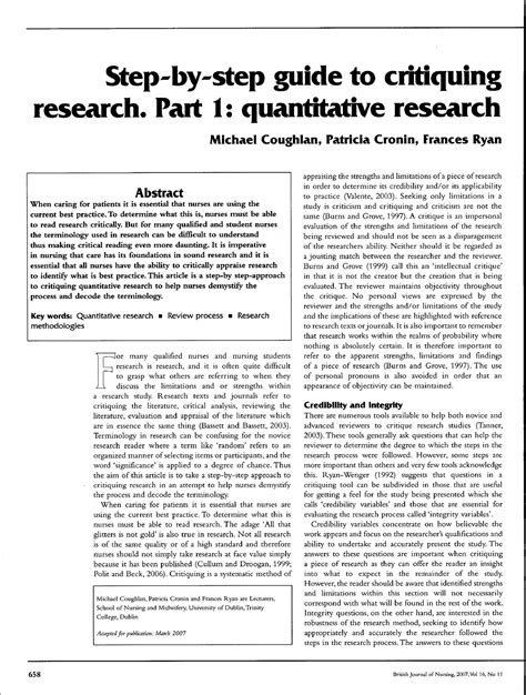 Full Download Step By Guide To Critiquing Research Part 1 Quantitative 