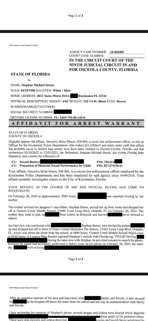 Stephan Sterns Affidavit