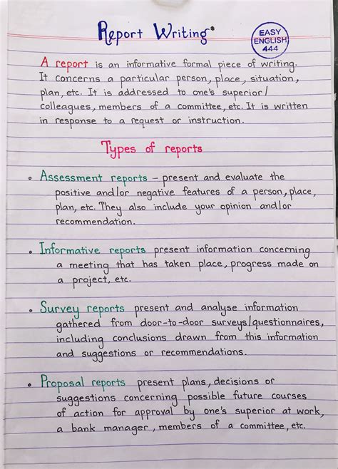 Steps In Report Writting