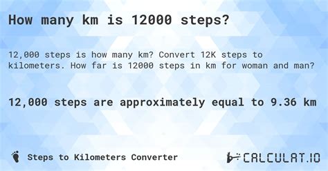 Steps To Kilometers