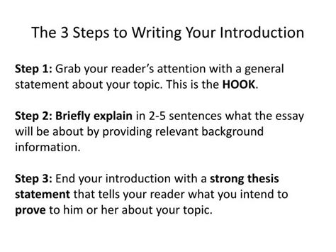 Steps To Writing An Introduction For Kids Writing An Introduction For Kids - Writing An Introduction For Kids