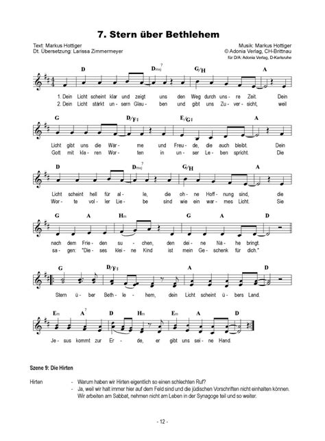 Stern Von Bethlehem Text