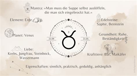 Sternzeichen Eigenschaften Stier