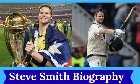 steve smith cricketer biography template