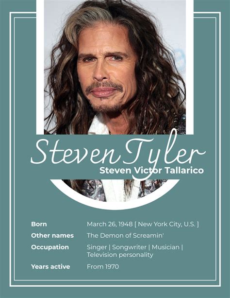 steven tyler biografie