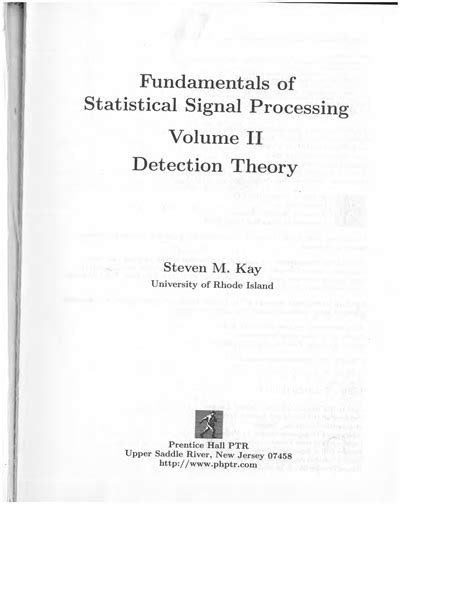 Download Steven Kay Detection Theory Solutions 