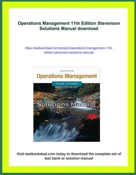 Stevenson Operations Management 11e Chapter 13