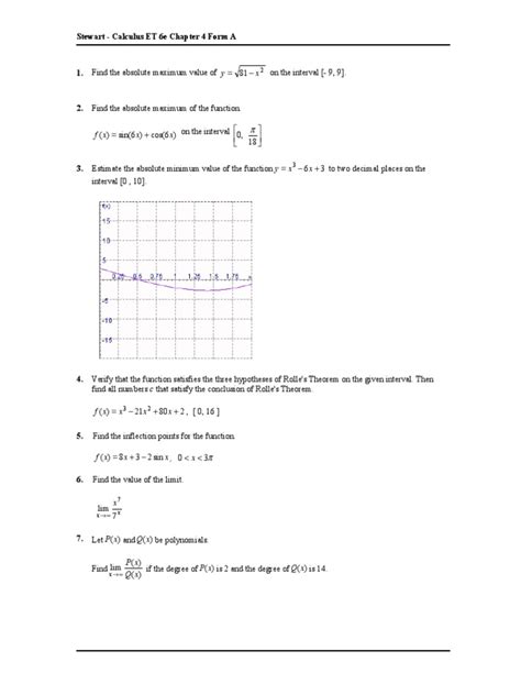 Read Online Stewart Calculus Et 6E Chapter 4 Form A 