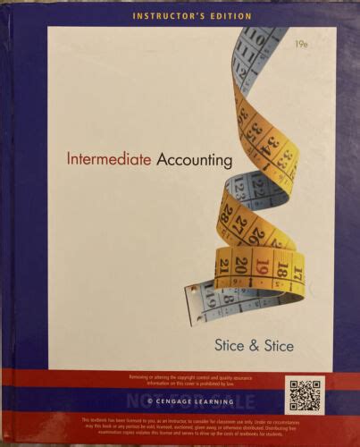 Read Online Stice Intermediate Accounting 19E Edition 