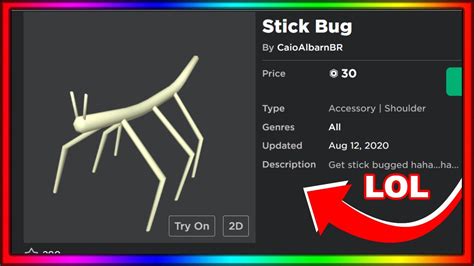Stick Bug Roblox Id