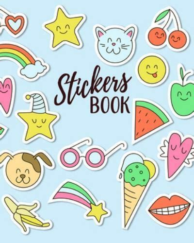 Download Sticker Book Hearts Blank Sticker Book 8 X 10 64 Pages 