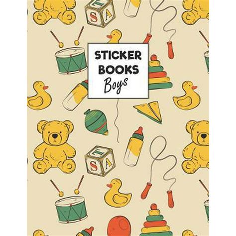 Download Sticker Books For Boys 2 4 Blank Sticker Book 8 X 10 64 Pages 
