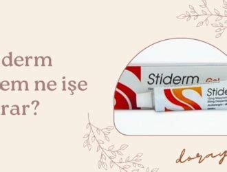 stiderm krem nedirs