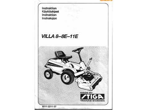 Download Stiga Villa 8E Service Manual File Type Pdf 