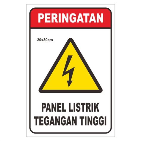 stiker panel listrik