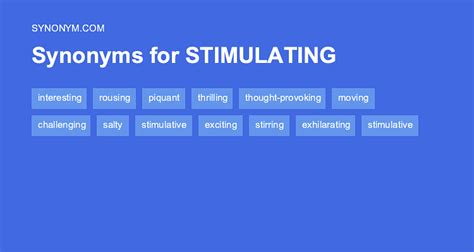 stimulating synonym