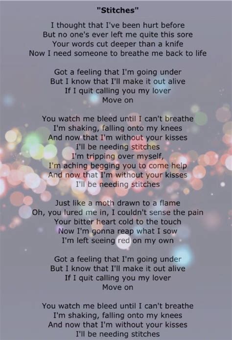 Stitches Lyrics