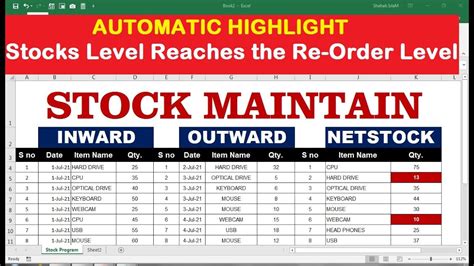 stock inward outward register software