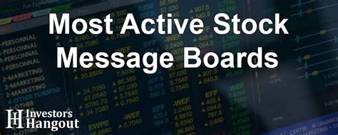 Stock Message Boards