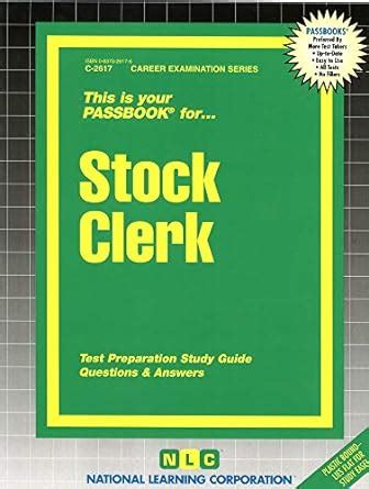 Read Online Stock Clerk Test Study Guide 