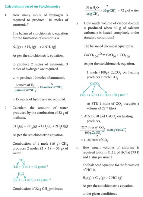 Stoichiometry Class 11